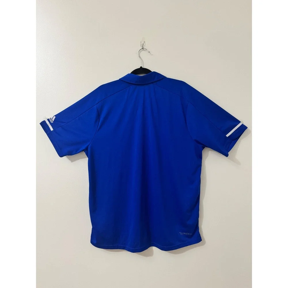Adidas Climachill Saints Polo Shirt Men's‎ XL Blue Performance Golf Athletic